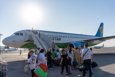 Uzbekistan Airways(ウズベキスタン航空) HY755便 (タシュケント → バクー) 搭乗記